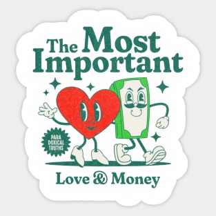 Love & Money Sticker
